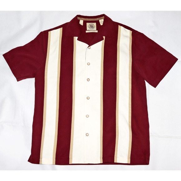 Pusser's West Indies Men's Short Sleeve Button Front Shirt Size Medium - Picture 1 of 6